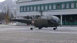 Alouette III Bundesheer Austrian Army take off [upl. by Haimrej]