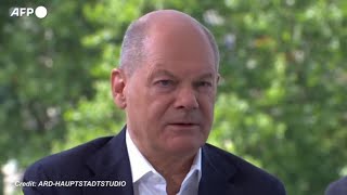 Scholz quotMi preoccupano le elezioni in Franciaquot [upl. by Woodward120]