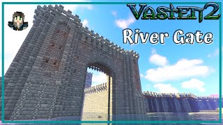 The River Gate Medieval City Walls Minecraft  Vasten2 8 [upl. by Eiramyllek]