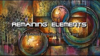 Painting Abstract Design Random Applications Techniques [upl. by Ellehcirt]