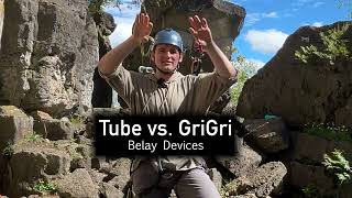 Rock Climbing Belay Devices Gri Gri vs ATC  What is the best to learn with [upl. by Sik]