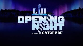 Super Bowl LII Opening Night Opening [upl. by Cinom]