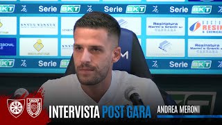 INTERVISTA  Meroni post CarrareseReggiana [upl. by Refinaj]