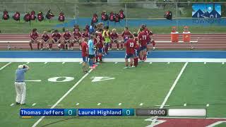 WPIAL Boys High School Soccer Thomas Jefferson at Laurel Highlands 82724 [upl. by Adlesirhc]