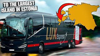 I Took a Bus to Estonias Largest Island  LuxExpress Tallinn  Kuressaare [upl. by Pontias]