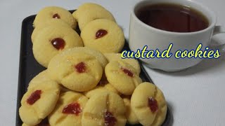 Cookies recipe without ovenCustard cookies recipe  Custard powder cookies [upl. by Mildrid]