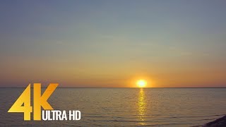 Sunset over the Lake Ukraine  Natural Wonders in 4KUltra HD  Nature Relax Video Preview [upl. by Adlai]