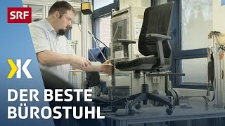 Bürostühle im Test Der richtige Stuhl fürs Homeoffice  2021  Kassensturz  SRF [upl. by Weidar]