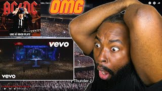 ACDC  Thunderstruck  Live At River Plate  REACTION  RAP FAN Reacts [upl. by Neehsas]