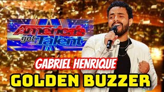 GOLDEN BUZZER AMERICA GOT TALENT GABRIEL HENRIQUE BRASILEIRO GANHA BOTÃƒO DOURADO WHISTLE [upl. by Sugihara]