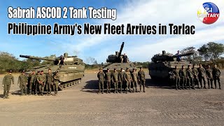 Sabrah ASCOD 2 Tank Testing Philippine Armys New Fleet Arrives in Tarlac [upl. by Atinor892]