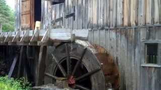 Sawing Lumber with Water Powered Saw Mill [upl. by Giorgia]