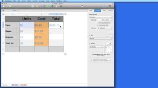 Mac How to Basic Formulas amp Functions in Numbers [upl. by Hernardo86]