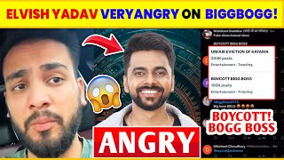 🤬 Elvish Yadav ANGRY on Love Kataria Eviction  Love Kataria Evicted  Boycott Bigg Boss Trend [upl. by Aikenat]