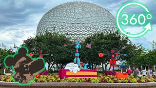 360º Stormy Day at EPCOT International Food amp Wine Festival 2024 [upl. by Ellan128]