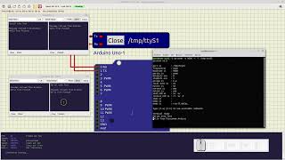 Serial Port SimulIDE 100 [upl. by Eellah]