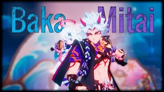 Arataki Itto amp Paimon Duet 4K  Baka Mitai  Lyrics  Genshin Impact 46 Animation  KiriLuL [upl. by Vasiliki835]