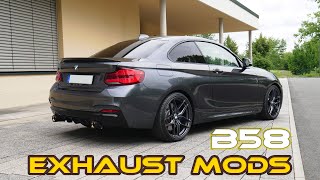 BMW B58 x40i Exhaust Sound Compilation Akrapovic  M Performance  Lightweight  HJS  Catless [upl. by Aleet872]