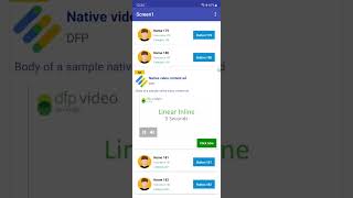 AdManager Recycler Native Ad View Demo [upl. by Fiona816]