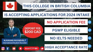 UNIVERSITIES IN CANADA WITH NO APPLICATION FEE NO IELTS HIGH ACCEPTANCE RATE DEPOSIT FEE  PGWP [upl. by Alaet]