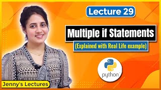 P29 Multiple if Statements in Python  Python Tutorials for Beginners [upl. by Balch]