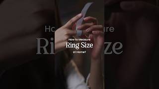 How to Measure your Ring Size at Home [upl. by Krahmer]