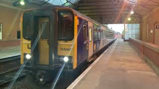 Northern Class 155 347 at Beverley Railway Station [upl. by Aeirdna]