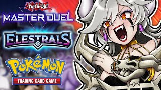 Can Doom beat 16 other card game creators at YuGiOh Elestrals and Pokemon [upl. by Aneret767]