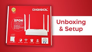 DIGISOL DGGR6821AC Xpon onu 1200Mbps Wireless Router Dual Band [upl. by Rossuck]