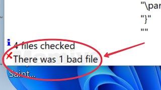 Pc Setup Files Fix There was 12345 bad files Problem Solve Windows 1110 [upl. by Nrubliw]