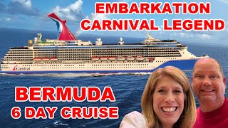 CARNIVAL LEGEND Bermuda EMBARKATION in Baltimore  Cabin 6130  BOARDING DAY Life w Favor Cruise [upl. by Hanauq]