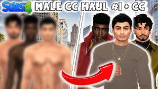 Male CC Haul 1  Sims 4 CAS  CC Folder amp Sims Download [upl. by Noryd]