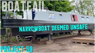 449 BOAT FAIL  Unsafe Narrowboat [upl. by Mavilia]