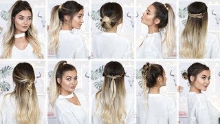 10 EASY HEATLESS BACK TO SCHOOL HAIRSTYLES [upl. by Amoreta]