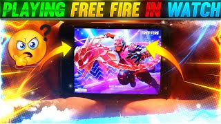 Playing free fire in Watch 🤯🔥 shorts freefireshorts [upl. by Arteid]