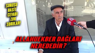 Allahuekber Dağları Nerededir [upl. by Suoivatco]