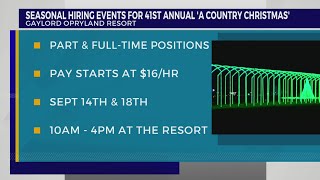 Seasonal hiring events scheduled for 41st Annual A Country Christmas at Opryland Resort [upl. by Stannwood496]