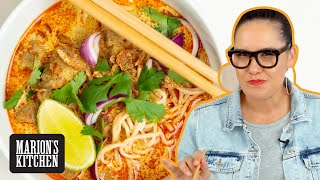 The BEST Thai noodle soup to make in your slowcooker  Khao Soi Noodle Soup  Marions Kitchen [upl. by Hapte]