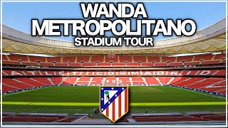 TOUR Wanda Metropolitano 4K  Visita al estadio del Atletico de Madrid 🇪🇸 [upl. by Erdei759]