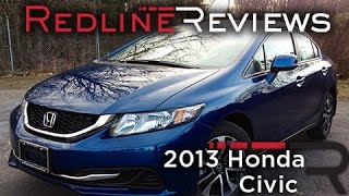 2013 Honda Civic Review Walkaround Exhaust Test Drive [upl. by Warren447]