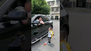 Car Owners LitterCute Baby Thrown Back Into The Car funny fatherhoodmoments fatherhoodlove [upl. by Tamarra717]