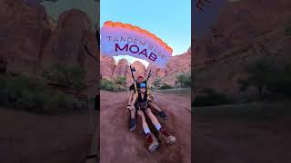 Tandem BASE Moab helps friends make the most of the trip youtubeshorts moab basejump skydive [upl. by Otilegna]