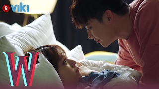 W  EP 7  Lee Jong Suk amp Han Hyo Joo Cuddling in Bed  Korean Drama [upl. by Korman]