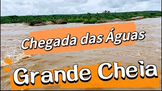 Grande Cheia  Chegada das águas no açude Castanhão Alagamar em Jaguaretama hoje 27022024 [upl. by Demitria695]