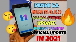 REDMI 5A MIUI 11060 OFFICIAL UPDATE ALL MIUI 12 FEATURES WORKING🔥🔥FACE UNLOCK 🆕 UI 😊 [upl. by Vanna501]