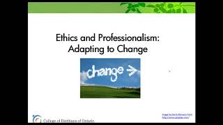 CDO Workshop 2020 Part 1 — Ethics and Professionalism Adapting to Change [upl. by Godfree755]