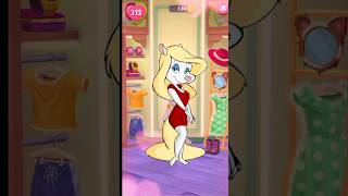 Minerva Mink makeover By My Talking Angela 2 cosplay shortvideoangela2 [upl. by Vocaay]