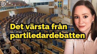 Det värsta från partiledardebatten [upl. by Mongeau]