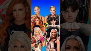 Rhea Ripley Liv Morgan Dominik Mysterio VS Ronda Rousey Alexa Bliss Becky Lynch 👿 wwe [upl. by Prowel468]