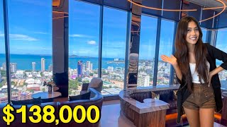 138000 47M THB Pattaya BrandNew Condo with Beautiful Sky Lounge amp Swimming Pool [upl. by Rafa]